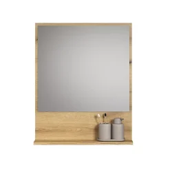 Calicosy Miroir mural avec 1 tablette L60 cm - PUREBLISS