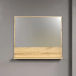 Calicosy Miroir mural avec 1 tablette L80 cm - PUREBLISS