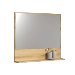 Calicosy Miroir mural avec 1 tablette L80 cm - PUREBLISS