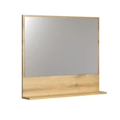 Calicosy Miroir mural avec 1 tablette L80 cm - PUREBLISS