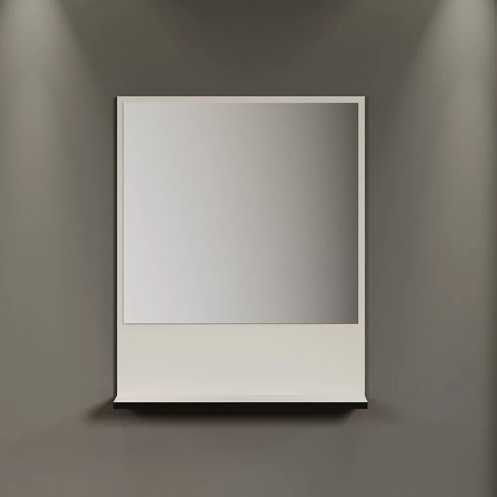 Etagère Salle De Bains|Calicosy Miroir mural avec 1 tablette L60 cm - PUREBLISS