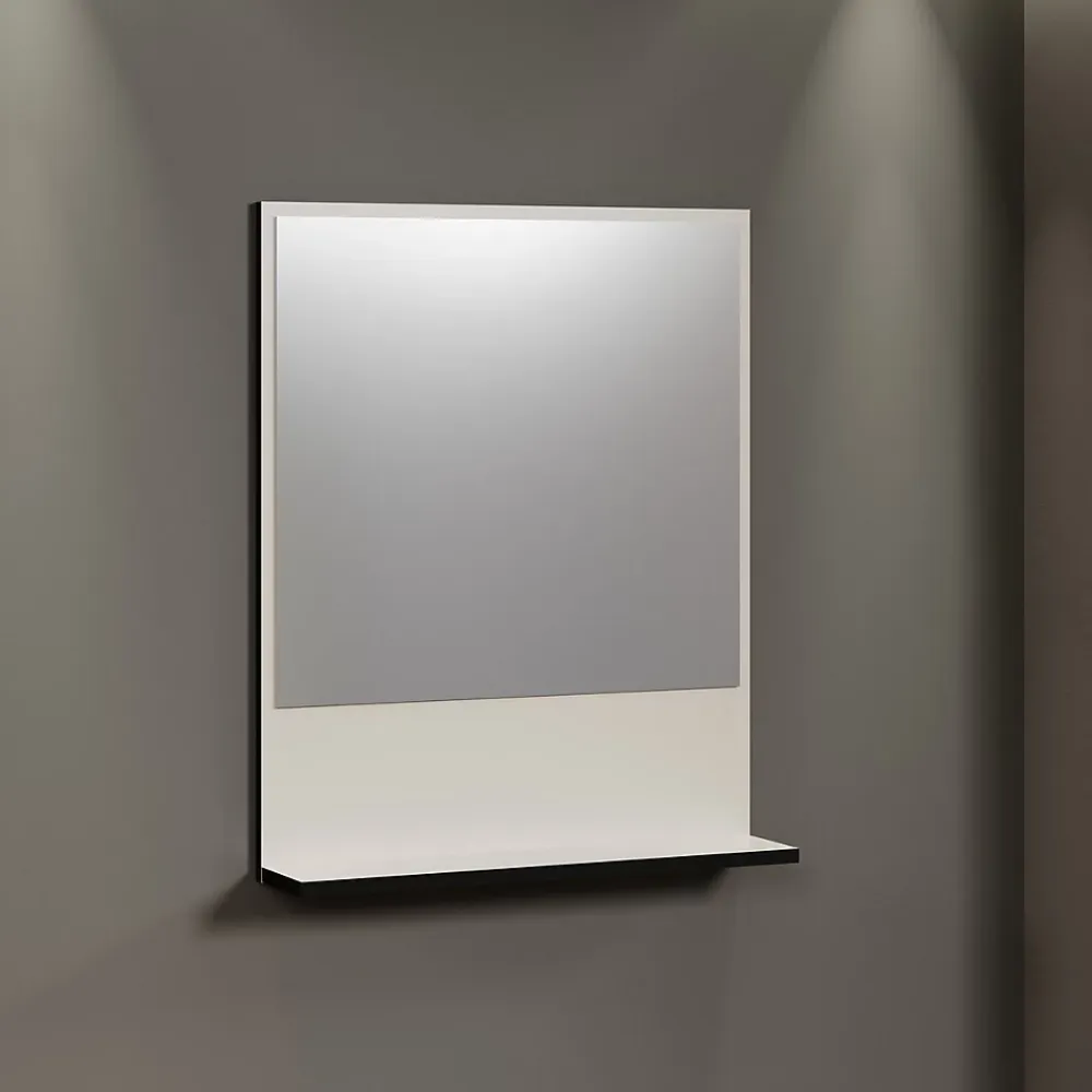 Etagère Salle De Bains|Calicosy Miroir mural avec 1 tablette L60 cm - PUREBLISS