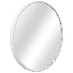Miroir Simple|Helloshop26 Miroir mural avec kit de montage blanc