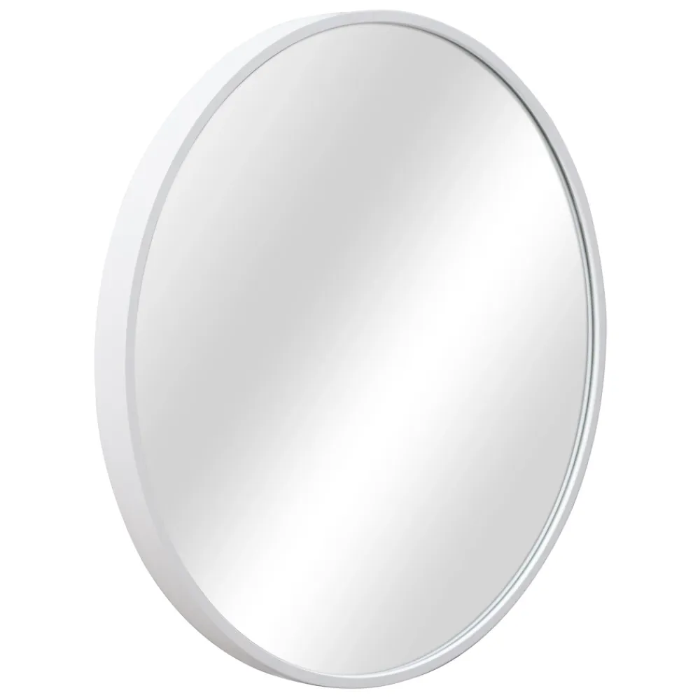 Miroir Simple|Helloshop26 Miroir mural avec kit de montage blanc