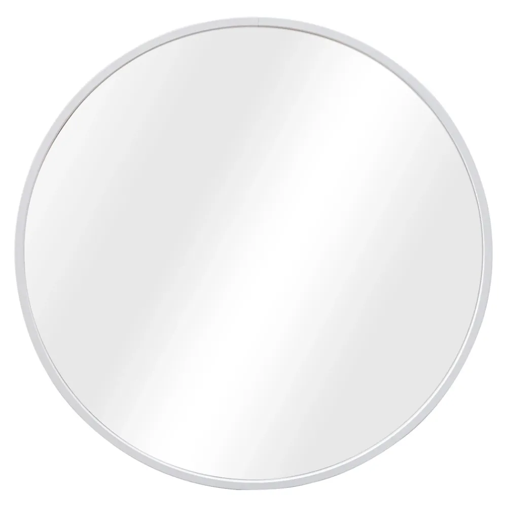 Miroir Simple|Helloshop26 Miroir mural avec kit de montage blanc