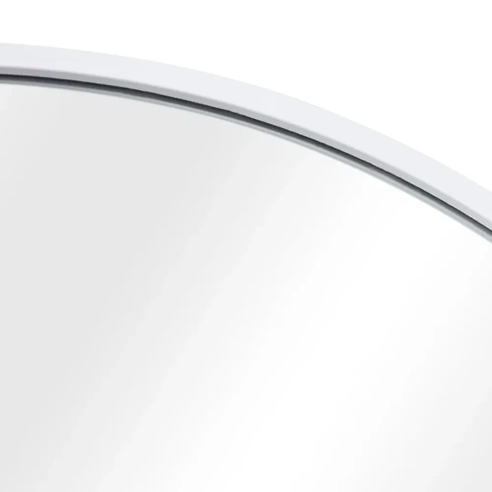 Miroir Simple|Helloshop26 Miroir mural avec kit de montage blanc