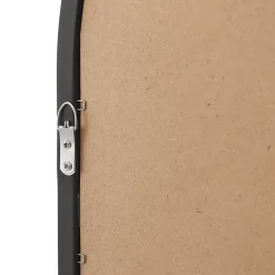Helloshop26 Miroir mural forme fenêtre arrondie 80 noir