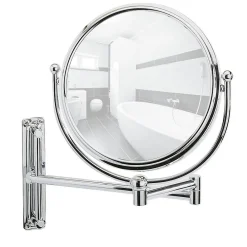 Miroir Grossissant|Wenko Miroir mural grossissant de salle de bain Deluxe - Diam. 19 cm