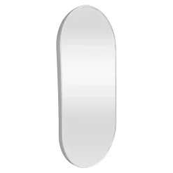Helloshop26 Miroir mural ovale 40 x 80 blanc