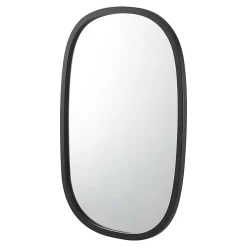 Miroir Simple|Helloshop26 Miroir mural ovale 70 x 50 noir