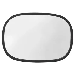 Miroir Simple|Helloshop26 Miroir mural ovale 70 x 50 noir