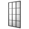 Helloshop26 Miroir mural rectangulaire 90 x 60 noir