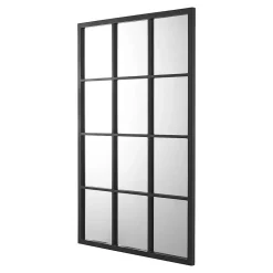 Helloshop26 Miroir mural rectangulaire 90 x 60 noir