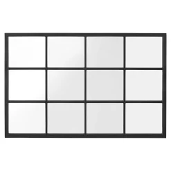 Helloshop26 Miroir mural rectangulaire 90 x 60 noir