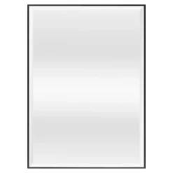 Helloshop26 Miroir mural rectangulaire 72 x 52 noir