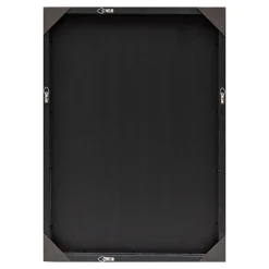 Helloshop26 Miroir mural rectangulaire 72 x 52 noir