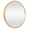 Helloshop26 Miroir mural rond 60 cm aluminium aluminium