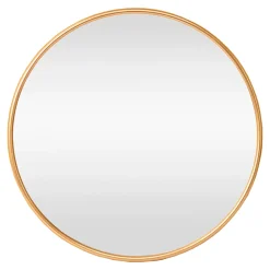 Helloshop26 Miroir mural rond 60 cm aluminium aluminium