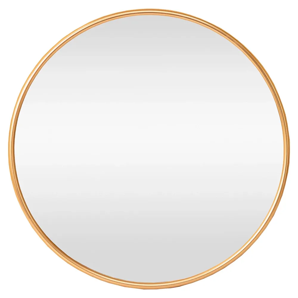 Helloshop26 Miroir mural rond 60 cm aluminium aluminium
