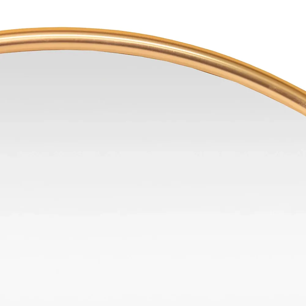 Helloshop26 Miroir mural rond 60 cm aluminium aluminium