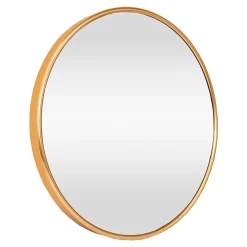 Miroir Simple|Helloshop26 Miroir mural rond 50 cm dore