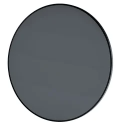 Miroir Simple|Bernstein Miroir mural rond design de salle de bain, cadre en aluminium, verre 4mm - 8232 - Couleur et Noir, 80cm