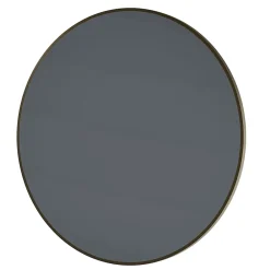 Bernstein Miroir mural rond design de salle de bain, cadre en aluminium, verre 4mm - 8232 - Couleur et 80cm, Or