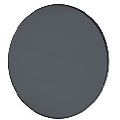 Miroir Simple|Bernstein Miroir mural rond design de salle de bain, cadre en aluminium, verre 4mm - 8232 - Couleur et Noir, 100cm
