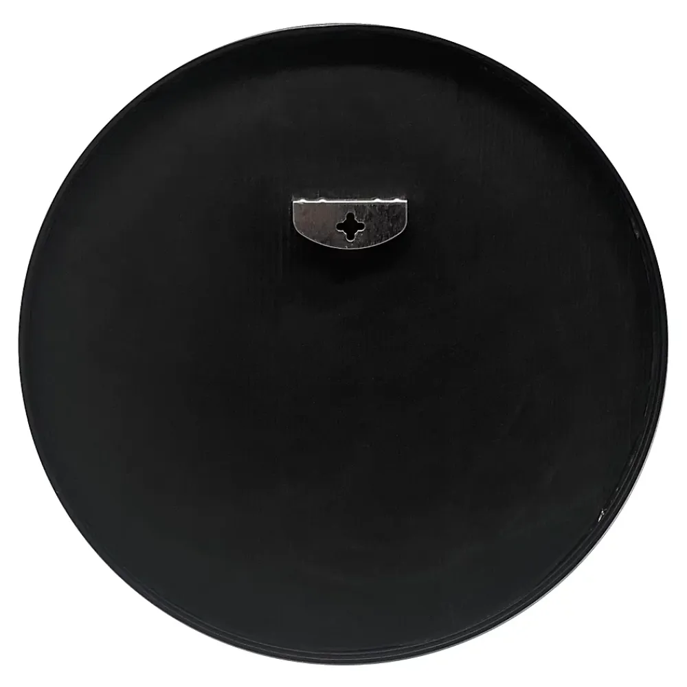 Helloshop26 Miroir mural rond diamètre 50 cm noir