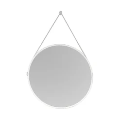 Miroir Lumineux|Bernstein Miroir mural rond salle de bain lumineux LED suspendu, fontion chauffante anti-buée et lumière réglable, Diamètre 60 cm, 2884
