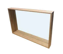 Cooke & Lewis Miroir non lumineux effet chêne l.120 x P.13 x H.80 cm, Harmon
