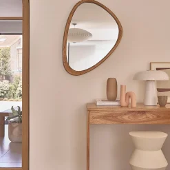 Miroir Simple|Berah Getah Miroir organique en mindi massif 75x60 cm