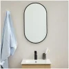 Mob-In Miroir ovale 40 x 70 cm PEPPER Noir