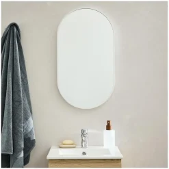 Mob-In Miroir ovale 40 x 70 cm PEPPER