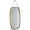 Miroir Simple|5Five Miroir ovale lanière cuir 77x43cm -