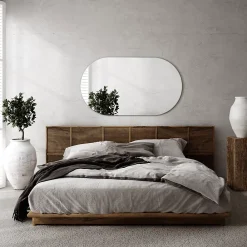 Tulup Miroir ovale 46x80 cm déco murale chambre 1 pièce