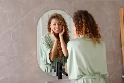 Tulup Miroir ovale 46x80 cm déco murale chambre 1 pièce