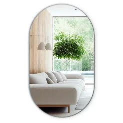 Miroir Simple|Tulup Miroir ovale 52x90 cm élégant entrée 1 pièce