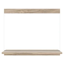 [En.Casa] Miroir pour salle de bains Krildihana 60 x 50 x 12 cm effet chêne en.casa
