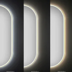 Miroir Lumineux|Rea MIROIR LED OVL GOLD 50X100CM 0