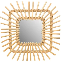 Miroir Simple|Rea MIROIR QDJ071 45CM BEIGE 45X45X2,5CM