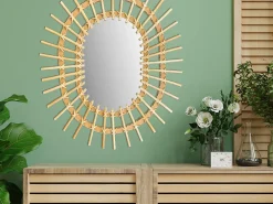 Miroir Simple|Rea MIROIR QDJ5749 49CM BROWN 57X49X2CM