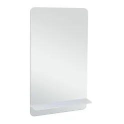 Miroir Simple|Mob-In Miroir rectangulaire 40 x 70 cm SIMONA avec tablette en métal