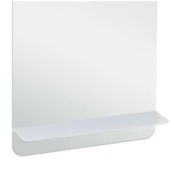 Miroir Simple|Mob-In Miroir rectangulaire 40 x 70 cm SIMONA avec tablette en métal