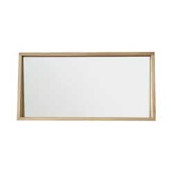 Berah Getah Miroir rectangulaire en chêne massif