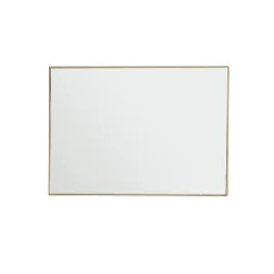 Berah Getah Miroir rectangulaire en métal doré