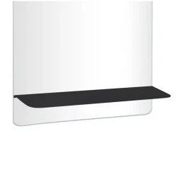 Miroir Simple|Mob-In Miroir rectangulaire SORRENTO avec tablette en métal