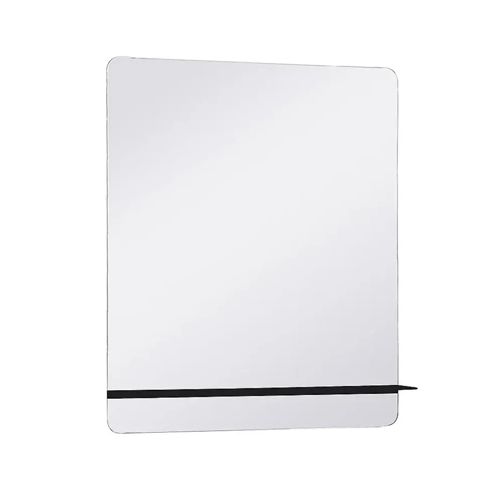 Miroir Simple|Mob-In Miroir rectangulaire SORRENTO avec tablette en métal