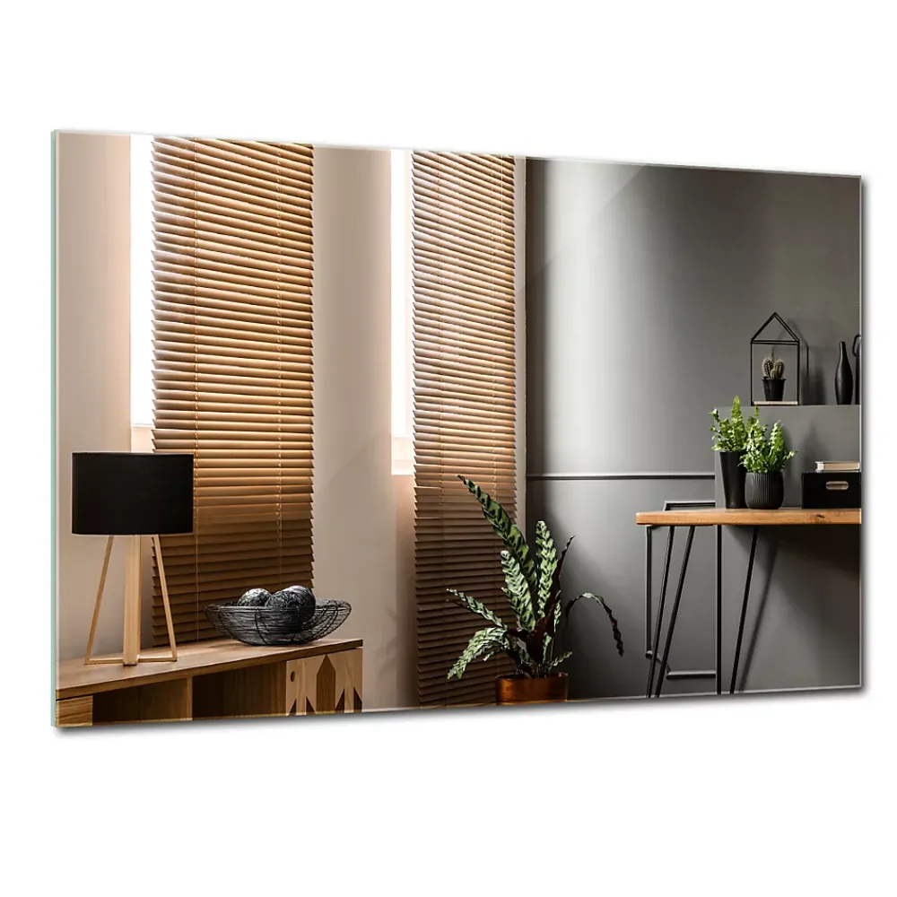 Miroir Simple|Tulup Miroir rectangulaire 80 x 60 cm Pour La Mise En Beauté