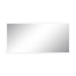 Dmora Miroir Romeo, Miroir de salle de bain, 100% Made in Italy, 120x2h60 cm, Blanc brillant